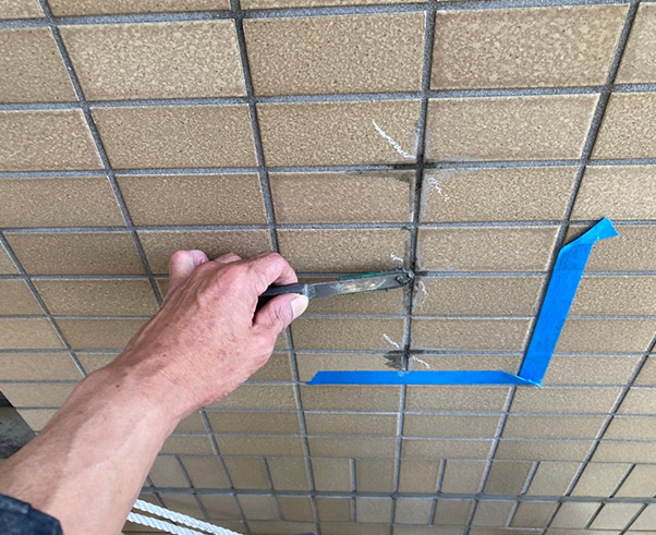 タイル補修工事